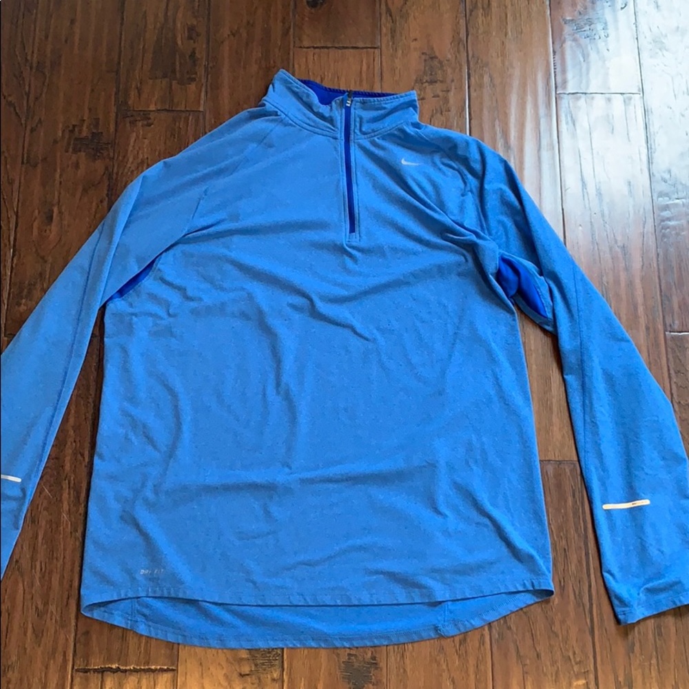 Blue Nike Dri-fit long sleeve